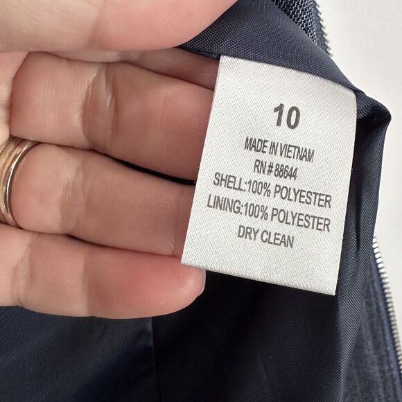 John Meyer Blazer 10 Zip Front Denim Blue Suit Business Career Classic Party NEW - Picture 8 of 12